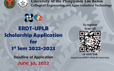 ERDT-UPLB Scholarship Application for 1st Sem 2022-2023