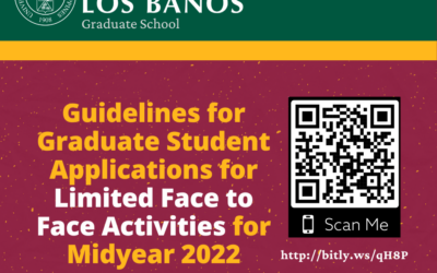 Application Guidelines for Limited Face To Face Activities for GS Students for Midyear 2022