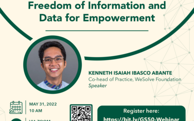 GS 50 Webinar – Freedom of Information and Data for Empowerment
