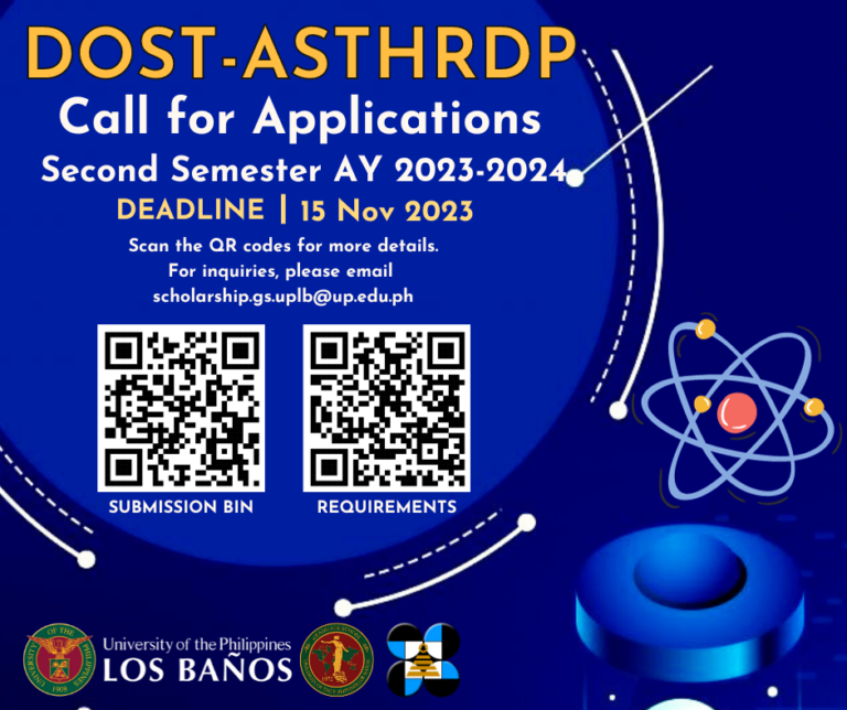 DOSTASTHRDP Call for Application 2nd Semester A.Y. 20232024 The